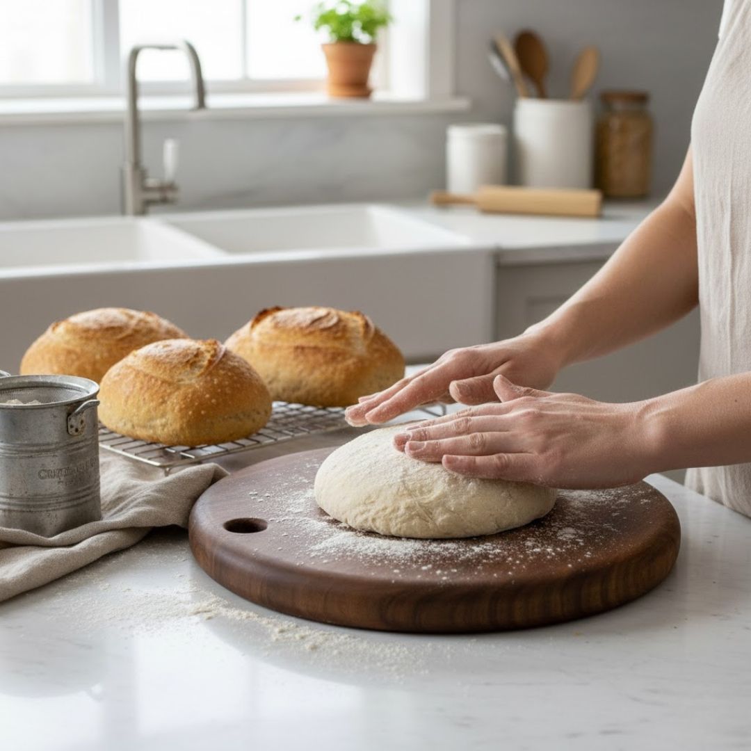 Round Base Cutting Board for Effortless Meal Prep